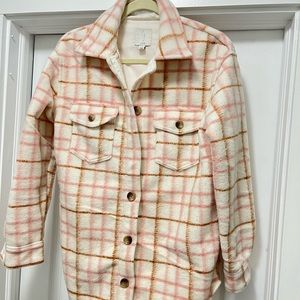 JOIE Plaid Shacket